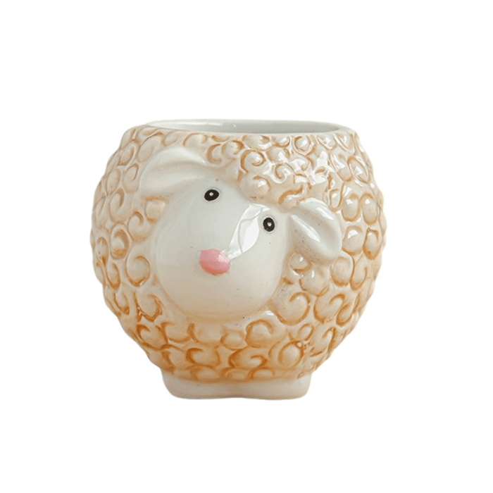 Lamb/Sheep Animal Succulent Pot - Elkhorn Succulents